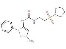 N-(3-methyl-1-phenyl-1H-pyrazol-5-yl)-N'-[2-(pyrrolidin-1-ylsulfonyl)ethyl]urea