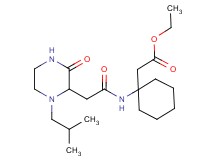 ethyl (1-{[(1-isobutyl-3-oxo-2-piperazinyl)acetyl]amino}cyclohexyl)acetate
