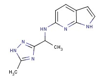 N-[1-(5-methyl-1H-1,2,4-triazol-3-yl)ethyl]-1H-pyrrolo[2,3-b]pyridin-6-amine