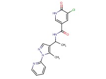 5-chloro-N-[1-(5-methyl-1-pyridin-2-yl-1H-pyrazol-4-yl)ethyl]-6-oxo-1,6-dihydropyridine-3-carboxamide