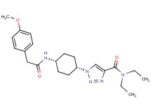 N,N-diethyl-1-(cis-4-{[(4-methoxyphenyl)acetyl]amino}cyclohexyl)-1H-1,2,3-triazole-4-carboxamide