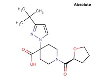 4-(3-tert-butyl-1H-pyrazol-1-yl)-1-[(2S)-tetrahydrofuran-2-ylcarbonyl]piperidine-4-carboxylic acid