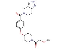 5-(4-{[1-(methoxyacetyl)piperidin-4-yl]oxy}benzoyl)-4,5,6,7-tetrahydro-2H-pyrazolo[4,3-c]pyridine