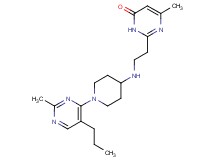 6-methyl-2-(2-{[1-(2-methyl-5-propylpyrimidin-4-yl)piperidin-4-yl]amino}ethyl)pyrimidin-4(3H)-one