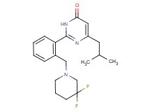 2-{2-[(3,3-difluoropiperidin-1-yl)methyl]phenyl}-6-isobutylpyrimidin-4(3H)-one
