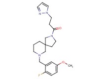 7-(2-fluoro-5-methoxybenzyl)-2-[3-(1H-pyrazol-1-yl)propanoyl]-2,7-diazaspiro[4.5]decane