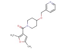 3-({[1-(2,5-dimethyl-3-furoyl)-4-piperidinyl]oxy}methyl)pyridine