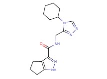 N-[(4-cyclohexyl-4H-1,2,4-triazol-3-yl)methyl]-1,4,5,6-tetrahydrocyclopenta[c]pyrazole-3-carboxamide