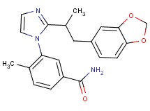 3-{2-[2-(1,3-benzodioxol-5-yl)-1-methylethyl]-1H-imidazol-1-yl}-4-methylbenzamide