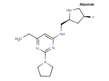 6-ethyl-N-{[(2S,4S)-4-fluoro-2-pyrrolidinyl]methyl}-2-(1-pyrrolidinyl)-4-pyrimidinamine dihydrochloride