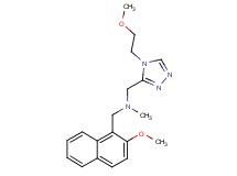 1-[4-(2-methoxyethyl)-4H-1,2,4-triazol-3-yl]-N-[(2-methoxy-1-naphthyl)methyl]-N-methylmethanamine