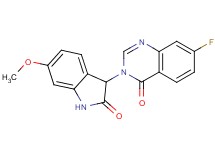 7-fluoro-3-(6-methoxy-2-oxo-2,3-dihydro-1H-indol-3-yl)quinazolin-4(3H)-one