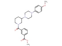 methyl 3-({3-[4-(4-methoxyphenyl)-1-piperazinyl]-1-piperidinyl}carbonyl)benzoate