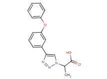 2-[4-(3-phenoxyphenyl)-1H-1,2,3-triazol-1-yl]propanoic acid