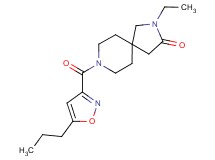2-ethyl-8-[(5-propyl-3-isoxazolyl)carbonyl]-2,8-diazaspiro[4.5]decan-3-one