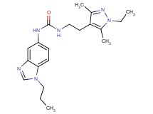 N-[2-(1-ethyl-3,5-dimethyl-1H-pyrazol-4-yl)ethyl]-N'-(1-propyl-1H-benzimidazol-5-yl)urea