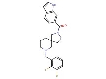 7-(2,3-difluorobenzyl)-2-(1H-indol-6-ylcarbonyl)-2,7-diazaspiro[4.5]decane