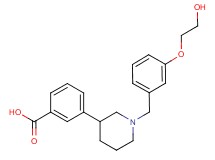 3-{1-[3-(2-hydroxyethoxy)benzyl]piperidin-3-yl}benzoic acid