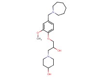 1-{3-[4-(azepan-1-ylmethyl)-2-methoxyphenoxy]-2-hydroxypropyl}piperidin-4-ol
