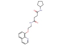 N-cyclopentyl-N'-[2-(quinolin-8-yloxy)ethyl]succinamide