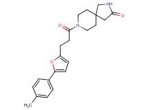 8-{3-[5-(4-methylphenyl)-2-furyl]propanoyl}-2,8-diazaspiro[4.5]decan-3-one