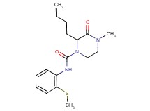 2-butyl-4-methyl-N-[2-(methylthio)phenyl]-3-oxo-1-piperazinecarboxamide