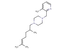 1-(2,6-dimethyl-5-hepten-1-yl)-4-[(3-methyl-2-pyridinyl)methyl]piperazine