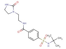 4-[(tert-butylamino)sulfonyl]-N-[2-(2-oxo-1-imidazolidinyl)ethyl]benzamide