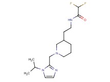 2,2-difluoro-N-(2-{1-[(1-isopropyl-1H-imidazol-2-yl)methyl]piperidin-3-yl}ethyl)acetamide