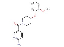 5-{[4-(2-methoxyphenoxy)-1-piperidinyl]carbonyl}-2-pyridinamine