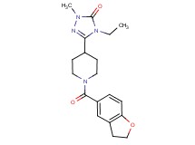 5-[1-(2,3-dihydro-1-benzofuran-5-ylcarbonyl)piperidin-4-yl]-4-ethyl-2-methyl-2,4-dihydro-3H-1,2,4-triazol-3-one