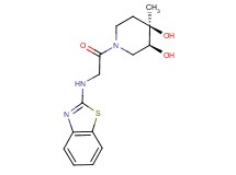 (3S*,4R*)-1-(N-1,3-benzothiazol-2-ylglycyl)-4-methylpiperidine-3,4-diol