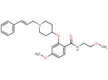 4-methoxy-N-(2-methoxyethyl)-2-({1-[(2E)-3-phenyl-2-propen-1-yl]-4-piperidinyl}oxy)benzamide