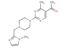 1-(4-methyl-2-{4-[(1-methyl-1H-imidazol-2-yl)methyl]piperazin-1-yl}pyrimidin-5-yl)ethanone
