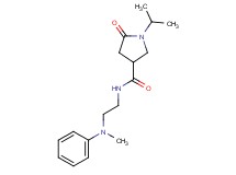 1-isopropyl-N-{2-[methyl(phenyl)amino]ethyl}-5-oxo-3-pyrrolidinecarboxamide