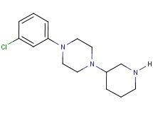 1-(3-chlorophenyl)-4-(3-piperidinyl)piperazine