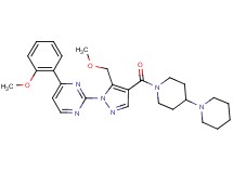 1'-({5-(methoxymethyl)-1-[4-(2-methoxyphenyl)-2-pyrimidinyl]-1H-pyrazol-4-yl}carbonyl)-1,4'-bipiperidine