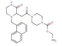 ethyl 4-{[1-(1-naphthylmethyl)-3-oxo-2-piperazinyl]acetyl}-1-piperazinecarboxylate