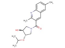 (3S*,4S*)-1-[(2,6-dimethylquinolin-3-yl)carbonyl]-4-isopropoxypyrrolidin-3-ol