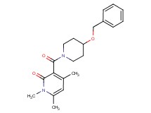 3-{[4-(benzyloxy)-1-piperidinyl]carbonyl}-1,4,6-trimethyl-2(1H)-pyridinone