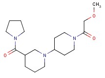 1'-(methoxyacetyl)-3-(pyrrolidin-1-ylcarbonyl)-1,4'-bipiperidine