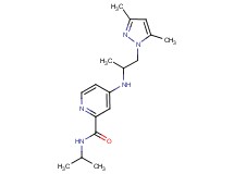 4-{[2-(3,5-dimethyl-1H-pyrazol-1-yl)-1-methylethyl]amino}-N-isopropyl-2-pyridinecarboxamide
