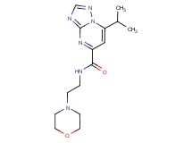 7-isopropyl-N-(2-morpholin-4-ylethyl)[1,2,4]triazolo[1,5-a]pyrimidine-5-carboxamide