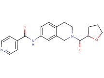 N-[2-(tetrahydro-2-furanylcarbonyl)-1,2,3,4-tetrahydro-7-isoquinolinyl]isonicotinamide