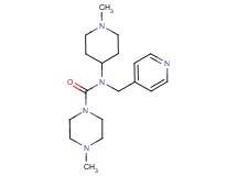 4-methyl-N-(1-methyl-4-piperidinyl)-N-(4-pyridinylmethyl)-1-piperazinecarboxamide