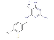 N~4~-(3-fluoro-4-methylbenzyl)-1H-pyrazolo[3,4-d]pyrimidine-4,6-diamine