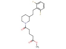 methyl 5-{3-[2-(2,6-difluorophenyl)ethyl]-1-piperidinyl}-5-oxopentanoate