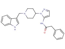 N-{1-[1-(1H-indol-3-ylmethyl)-4-piperidinyl]-1H-pyrazol-5-yl}-2-phenylacetamide