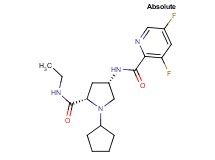 N-{(3S,5S)-1-cyclopentyl-5-[(ethylamino)carbonyl]pyrrolidin-3-yl}-3,5-difluoropyridine-2-carboxamide