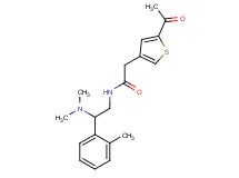 2-(5-acetyl-3-thienyl)-N-[2-(dimethylamino)-2-(2-methylphenyl)ethyl]acetamide